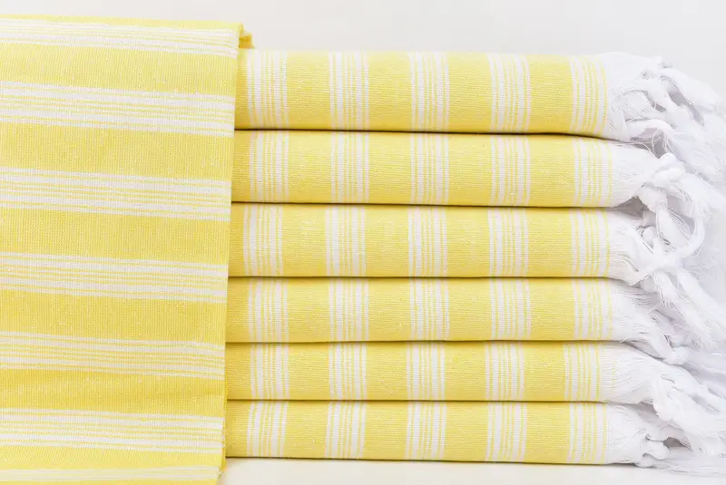 Hammam Towel USA, Fouta towel, Eco-Friendly Turkish Towel, Organic towel, Best Beach Towel, 70x40 Cotton Striped Towel, Bridal Shower Favor - 1