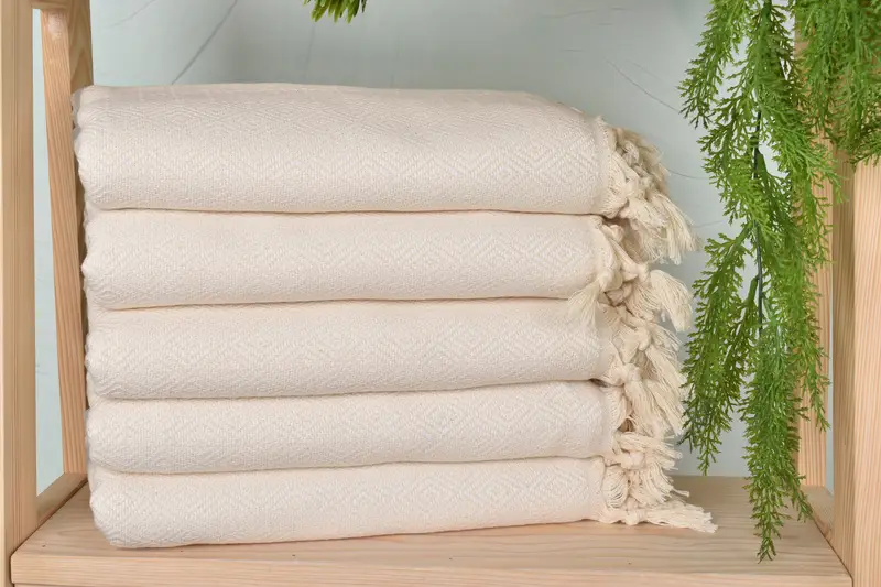 Memorial Gift, Wedding Towel, Luxury towel, Bachelorette Party Gifts, 70x40 Cotton Diamond Towel, Turkish Towel USA, Lightweight Turkish towel - 2