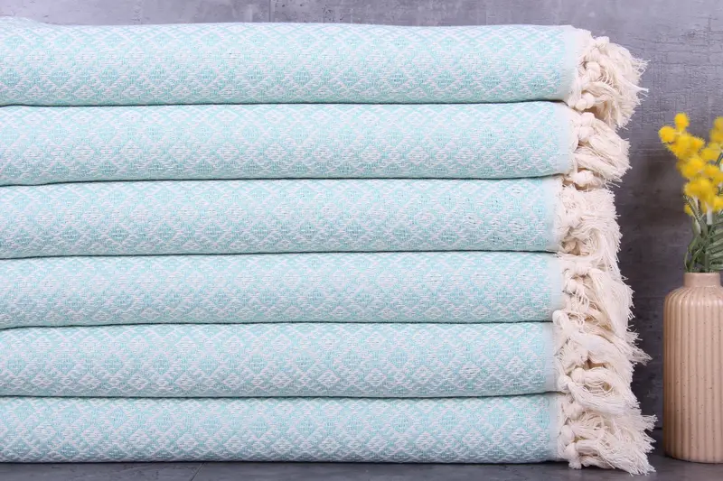 Monogrammed Beach Towel, Custom Towel, Custom Towel Beach, Handmade Gift, Personalized Gift, 70x40 Cotton Diamond Towel, Gift For The Home Decor - 1