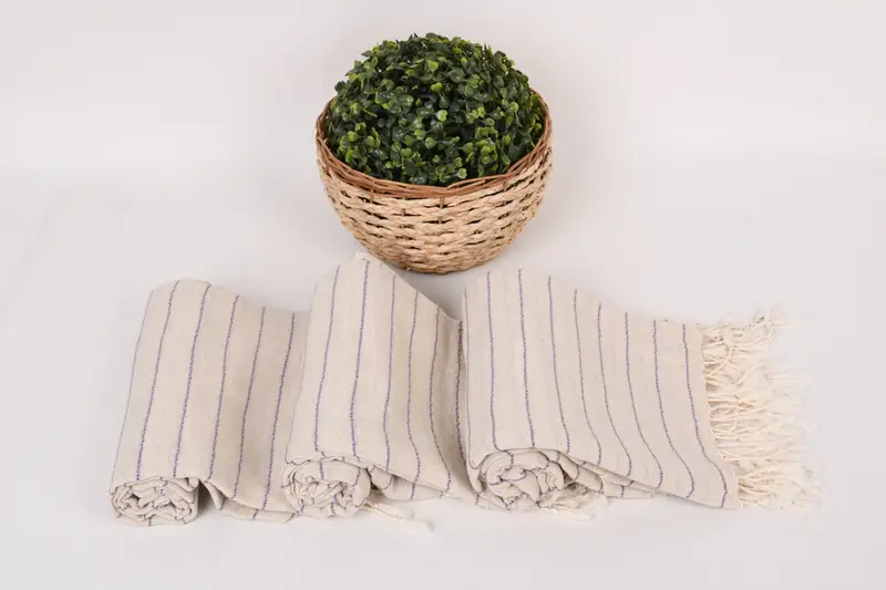 Valentines Day Gift For Her, Personalized Gifts, Fouta towel, Custom Towel, Personalized Gift For Him, 70x38 Cotton Striped Towel, Embroidery Towel - 8
