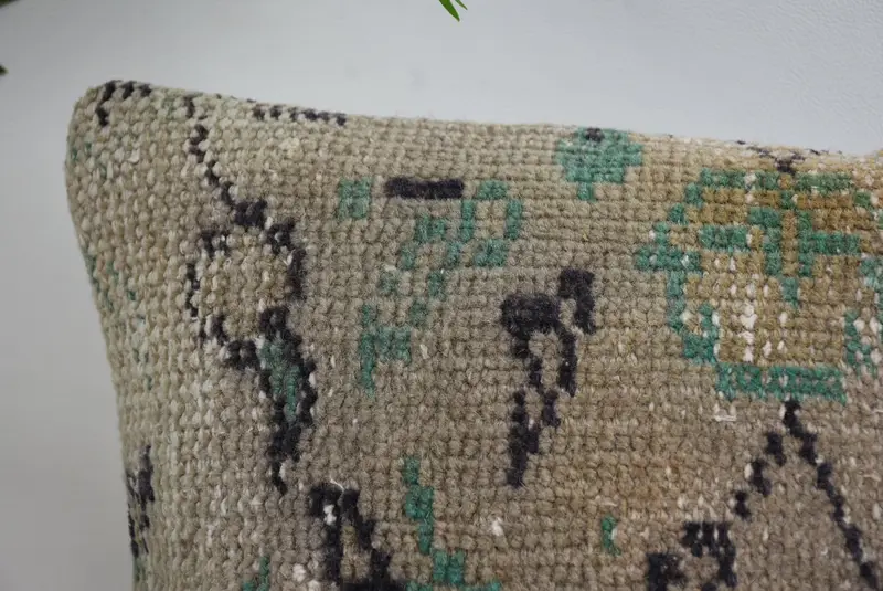 Pillow Sham, 12x12 Gray Pillow Cover, Kilim Pillow Cover, Patio Pillow Cover, Vintage Kilim Throw Pillow, Turkish Kilim Pillow, Outdoor Cushion - 2