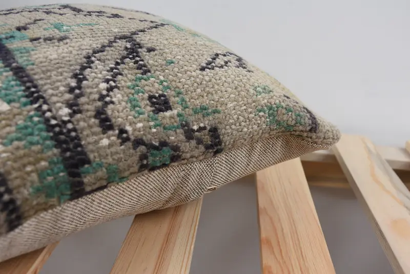 Pillow Sham, 12x12 Gray Pillow Cover, Kilim Pillow Cover, Patio Pillow Cover, Vintage Kilim Throw Pillow, Turkish Kilim Pillow, Outdoor Cushion - 7