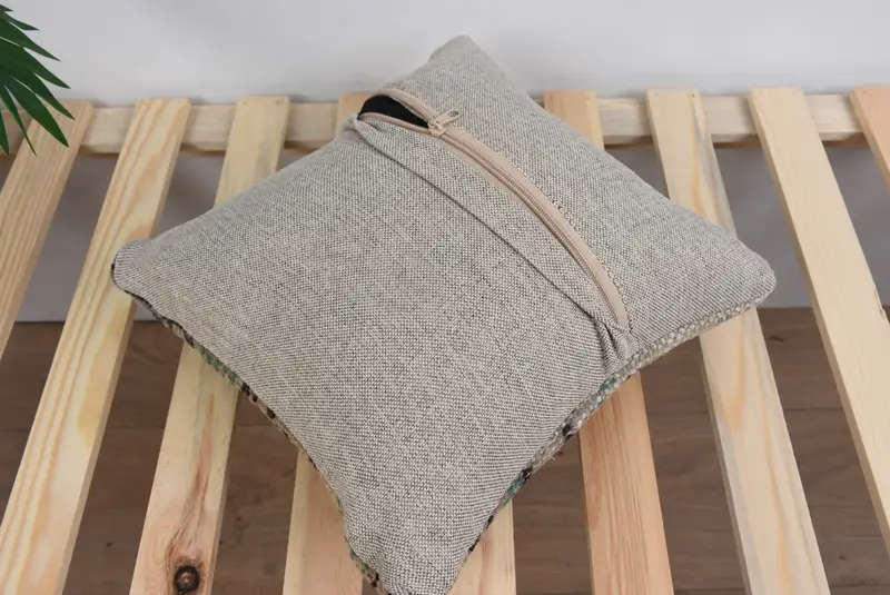 Pillow Sham, 12x12 Gray Pillow Cover, Kilim Pillow Cover, Patio Pillow Cover, Vintage Kilim Throw Pillow, Turkish Kilim Pillow, Outdoor Cushion - 8