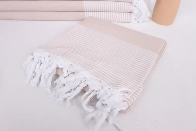 80x36 Cotton Striped Towel, Organic Turkish towel, Boyfriend Christmas Gift, Turkish Towel Set, Spa Towel, Guest Towel, Custom Gift, Organic towel - 5