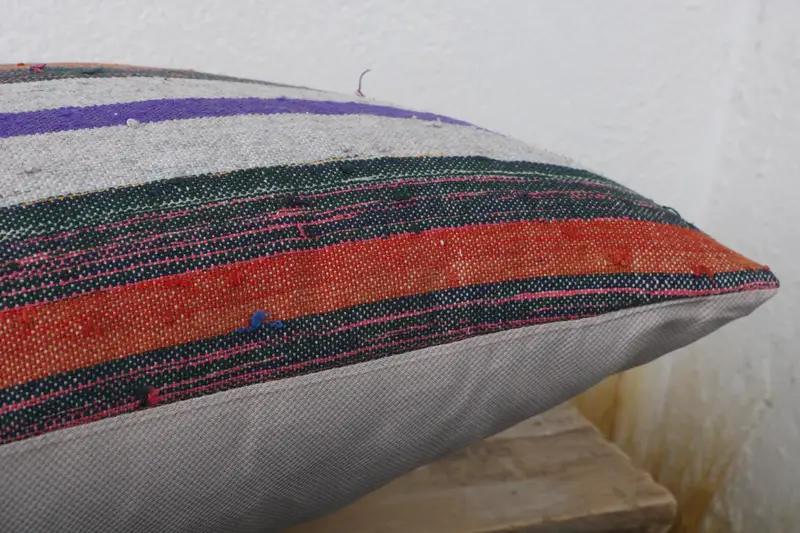 Aztec Cushion Case, Cushion Case, 16x16 Blue Pillow Sham, Shabby Chic Pillow Case, Turkish Kilim Pillow, Throw Kilim Pillow, Home Decor Pillow - 6