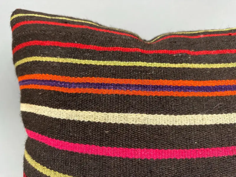 Kilim Pillow, Wool Kilim Pillow Pillow Sham, Kilim Cushion Sham, Gift Pillow, Bench Pillow Cover, 20x20 Pink Pillow Cover, Pillow Cover - 5