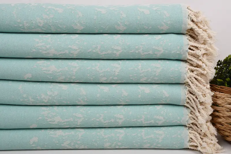 70x40 Cotton Carretta Patterned Towel, Turkish hand towel, Wedding Day Gift For Bride, Summer Towel, Lightweight Turkish towel, Monogram Beach Towel - 2