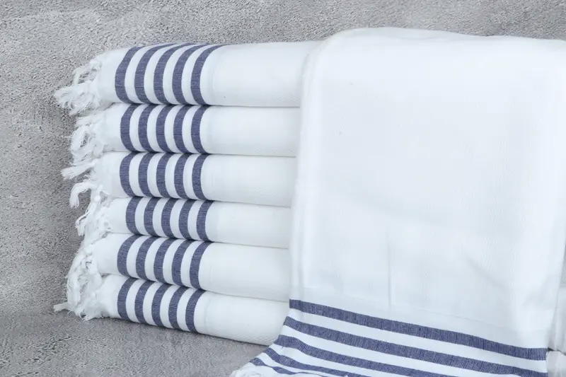 Turkish Beach Towel Monogram, 70x40 Cotton Striped Towel, Absorbent Turkish towel, Bridal Shower Gift, Birthday Gift, Personalized Turkish Towel - 1