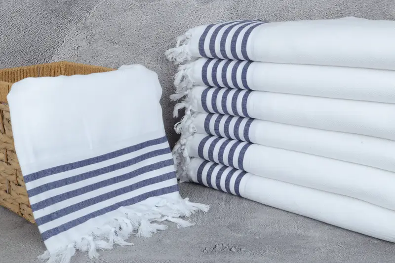 Turkish Beach Towel Monogram, 70x40 Cotton Striped Towel, Absorbent Turkish towel, Bridal Shower Gift, Birthday Gift, Personalized Turkish Towel - 3