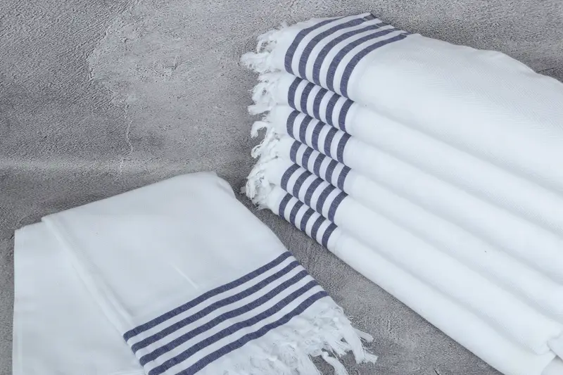 Turkish Beach Towel Monogram, 70x40 Cotton Striped Towel, Absorbent Turkish towel, Bridal Shower Gift, Birthday Gift, Personalized Turkish Towel - 2