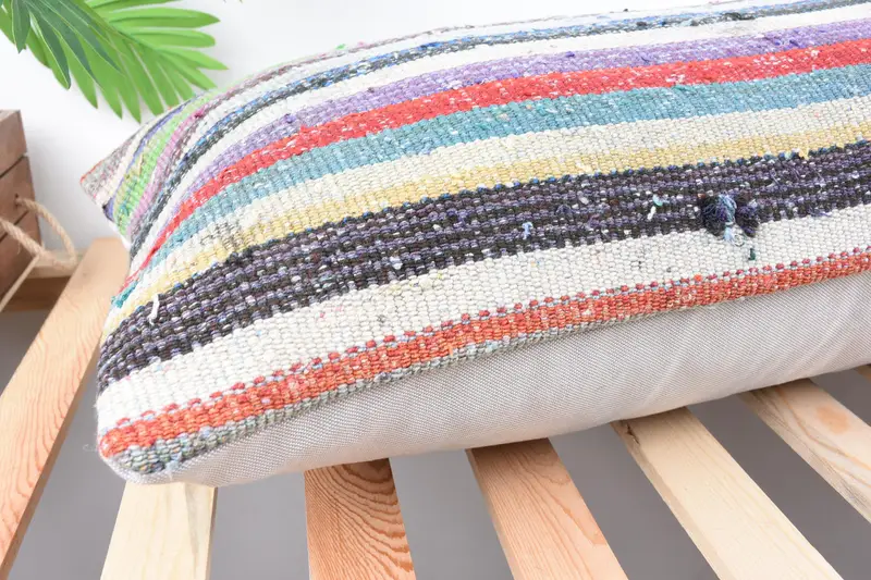 Home Decor Pillow, Pillow for Couch, Interior Designer Pillow, 16x48 Gray Cushion, Seat Pillow, Handmade Throw Pillow Sham, Pillow Cover - 6