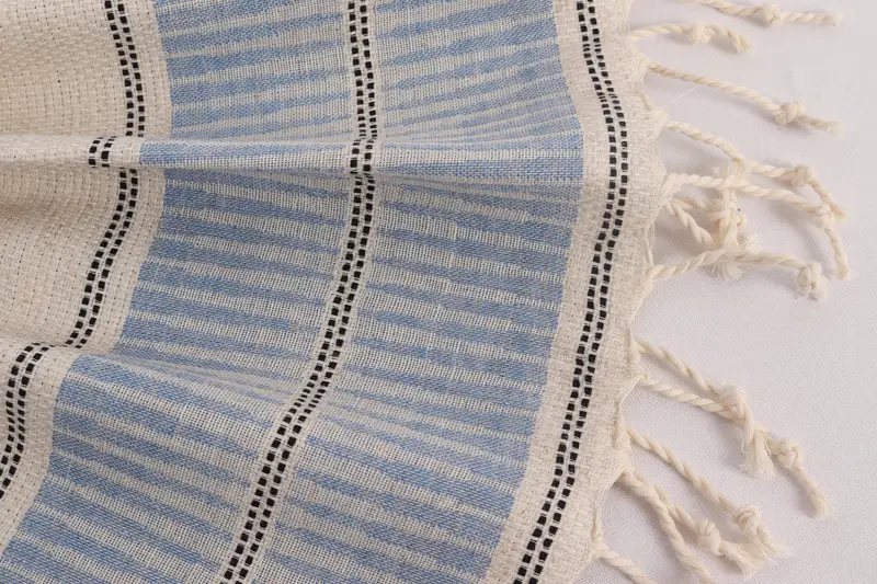 Decorative Towel, Bridal Gifts, Bridal Shower Gift, Personalized Gifts, Personalized Dish Towel, Turkish Tea Towel, 40x20 Linen Striped Towel - 8