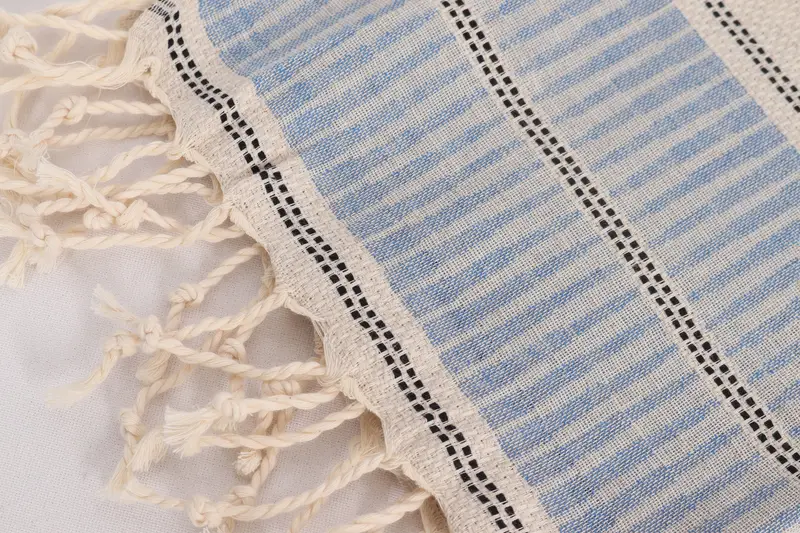 Decorative Towel, Bridal Gifts, Bridal Shower Gift, Personalized Gifts, Personalized Dish Towel, Turkish Tea Towel, 40x20 Linen Striped Towel - 7