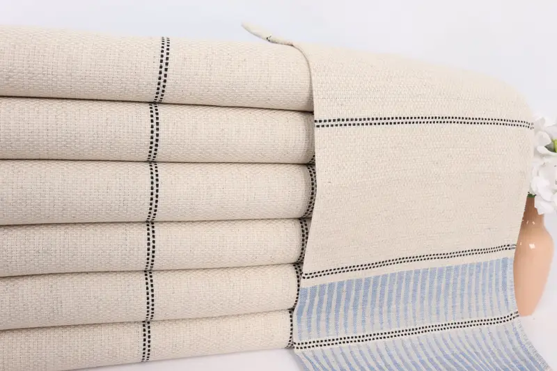 Decorative Towel, Bridal Gifts, Bridal Shower Gift, Personalized Gifts, Personalized Dish Towel, Turkish Tea Towel, 40x20 Linen Striped Towel - 2