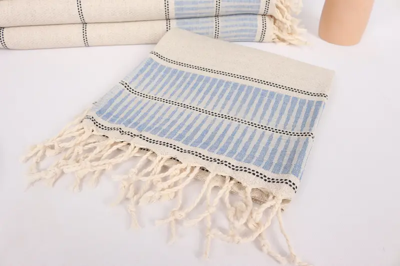 Decorative Towel, Bridal Gifts, Bridal Shower Gift, Personalized Gifts, Personalized Dish Towel, Turkish Tea Towel, 40x20 Linen Striped Towel - 5