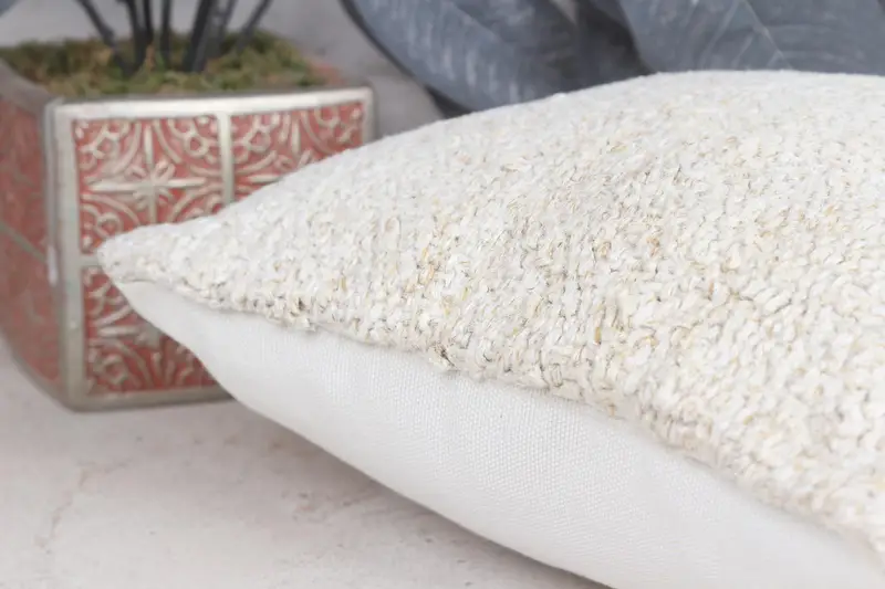 Pillow for Couch, Chair Pillow Cover, 12x12 Beige Cushion, Vintage Pillow, Interior Designer Pillow, Outdoor Throw Cushion Case, Pillow Case - 7