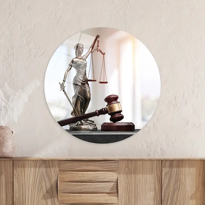 Lady Justice Canvas: Elegant Law Office Decor Print