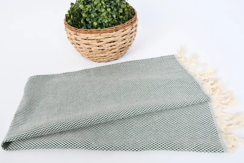 Banyo havlu, dekoratif havlu, 40x18 pamuklu polka nokta havlu, ev için hediye, özel hediye, düğün iyilikleri, spa havlu, kişiselleştirilmiş bulaşık havlu - 4