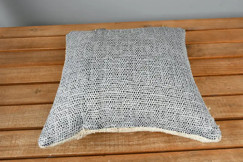 Turkish Pillow, Pillow Case, Ethnical Kilim Rug Pillow, Turkish Kilim Pillow, Meditation Cushion Case, 12x12 Beige Pillow Case - 5