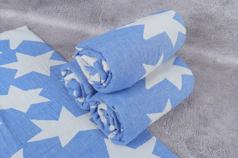 Custom Gift, Travel Towel, 68x36 Cotton Star Design Towel, Sand-Resistant Peshtemal, Wedding Gift Ideas, Custom Wedding Gift, Gift For Him - 8