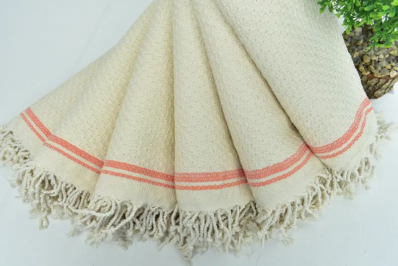 Lightweight towel, Quick-Dry Beach Towel, Bachelor Towel, Turkish Bath Towel USA, Quick-dry peshtemal, 68x36 Cotton Striped Towel, Customized Towels - 4