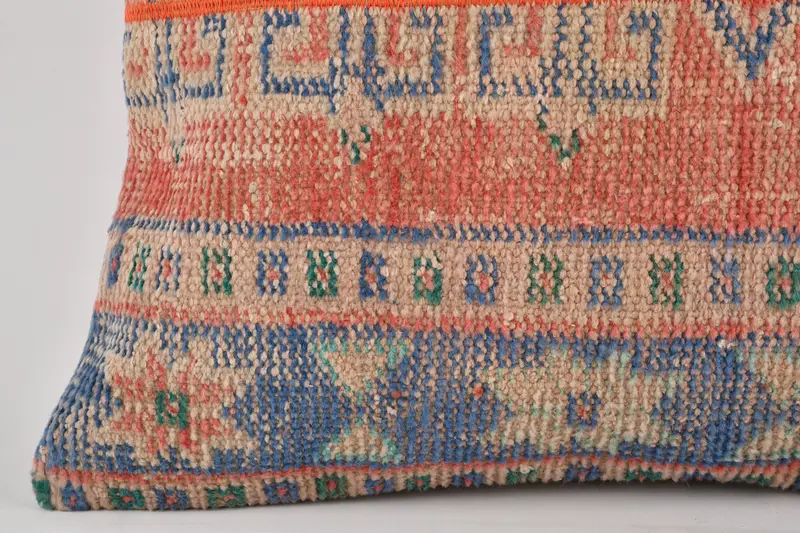 Pillow Sham, Personalized Gift Pillow Pillow Cover, Boho Pillow Sham Cover, Pillow for Couch, 24x24 Red Cushion, Handmade Kilim Cushion - 4
