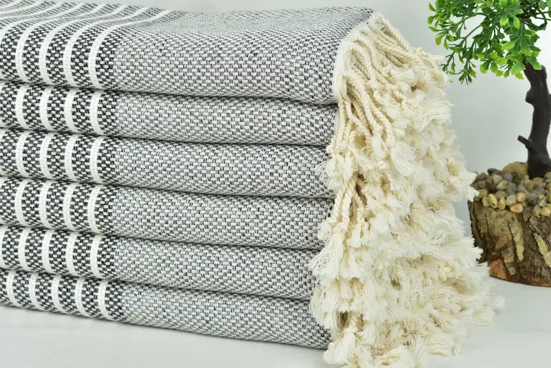 Turkish Towel Beach, Bachelorette Favor, Quick-dry towel, Travel Towel, Custom Wedding Towel, 76x40 Cotton Striped Towel, Organic Turkish towel - 3