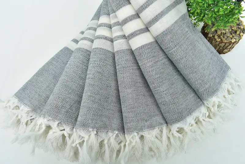 Bachelorette Party Gifts, Bridal Shower Favors, 68x40 Cotton Striped Towel, Handmade Gift, Holiday Towel, Halloween Gifts, Turkish Towel Beach Towel - 4