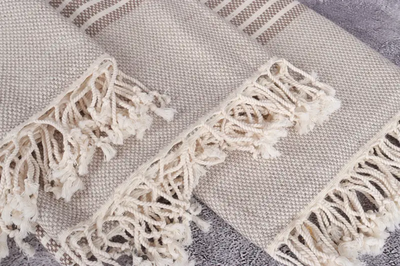Beach Towel Gift, Quick-Dry Beach Towel, 76x40 Cotton Striped Towel, Maid Of Honor Gift, Organic towel, Monogram Turkish Bath Towel, Wedding Towel - 5