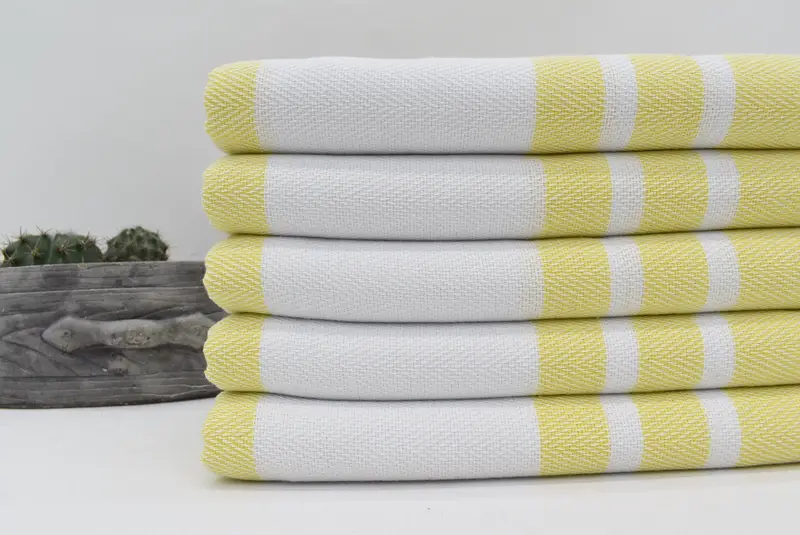 Best Beach Towel, Wedding Gift, Engagement Gift, Traditional Turkish peshtemal for hammam, 70x40 Cotton Herringbone Towel, Turkish beach towel - 2