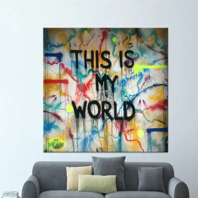 Renkli Graffiti Kanvas: Alanınız için Canlı Sanat
