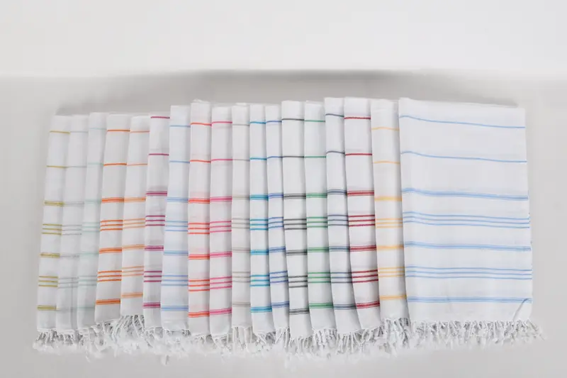 Turkish Towel Hand Towel, Best Friend Christmas Gift, Monogrammed Hand Towel, 40x24 Cotton Striped Towel, Custom Name Towel, Personalized Gifts - 3