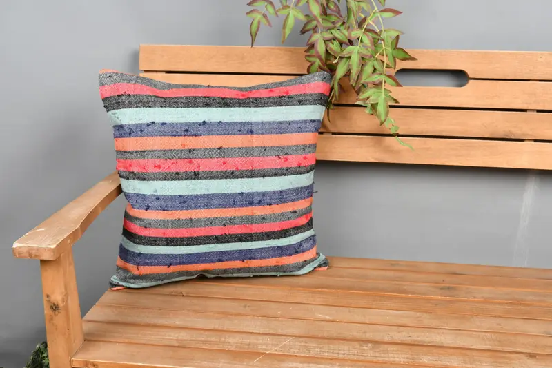 Kilim Cushion Sham, Vintage Throw Pillow Sham, Pillow for Couch, Knitted Pillow, Vintage Pillow, 18x18 Red Pillow Cover, Cushion Case - 1