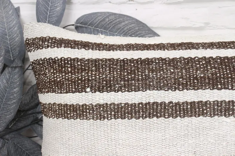 16x24 White Pillow Sham, Rustic Cushion Cover, Kilim Pillow Cover, Ethnical Kilim Rug Pillow, Boho Pillow Sham Cover, Pillow Cover - 2
