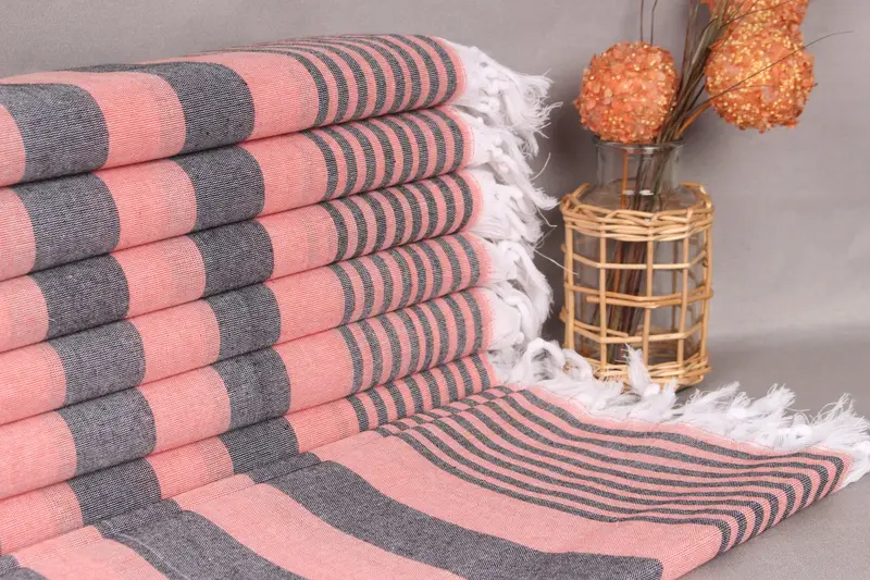Memorial Gift, 68x36 Cotton Striped Towel, Peshtemal Towel, Bridal Shower Favors, Luxury Turkish beach towel with fringe, Monogram Turkish Towel - 1