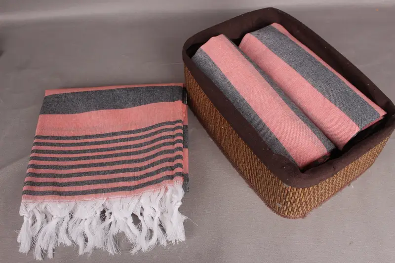Memorial Gift, 68x36 Cotton Striped Towel, Peshtemal Towel, Bridal Shower Favors, Luxury Turkish beach towel with fringe, Monogram Turkish Towel - 5