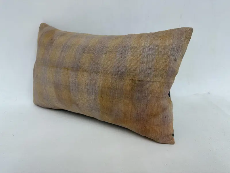 Kilim Pillow, Pillow for Sofa, Cushion Case, Vintage Kilim Throw Pillow, 12x20 Beige Cushion Case, Accent Pillow Case, Muted Pillow - 4