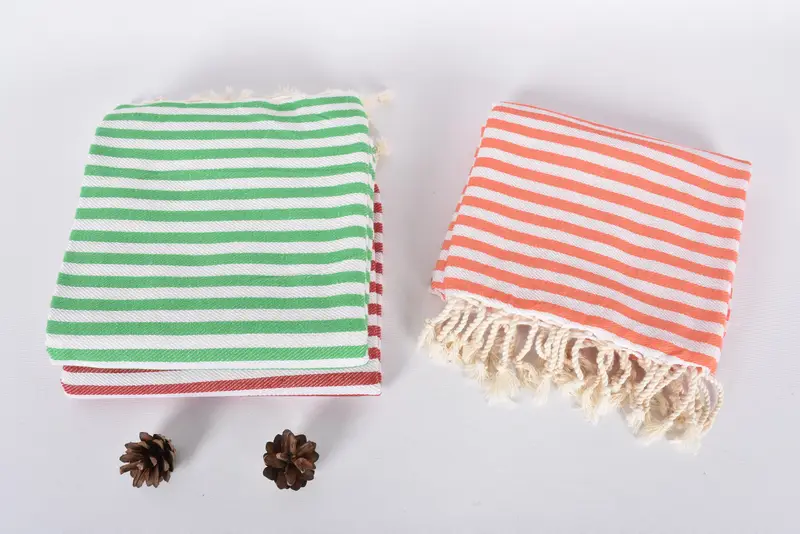 Sandfreies Handtuch, Hochzeitsgeschenk, Brautjungfer Vorschlag Geschenk, dünn und leichtes türkisches Peshtemal, 70x40 Baumwollstreifentuch, handgefertigtes Geschenk - 8