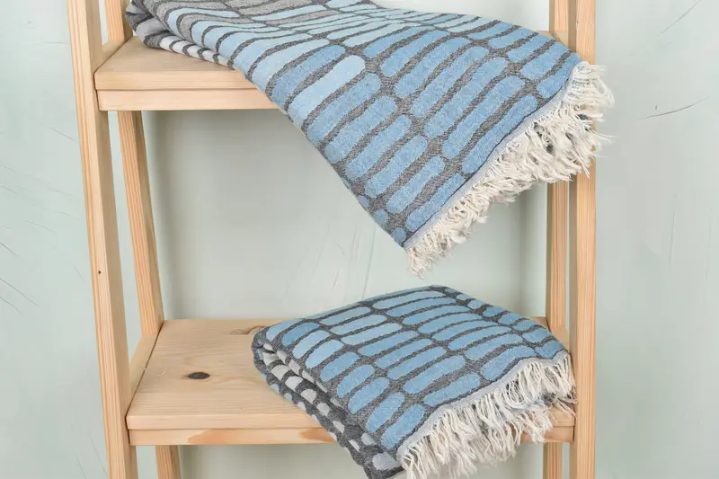 Baby Boy Gift, Best Friend Wedding Gift, Organic towel, Cotton towel, Bridesmaid Towel, Fouta towel, 70x40 Cotton Asymmetric Design Towel - 6