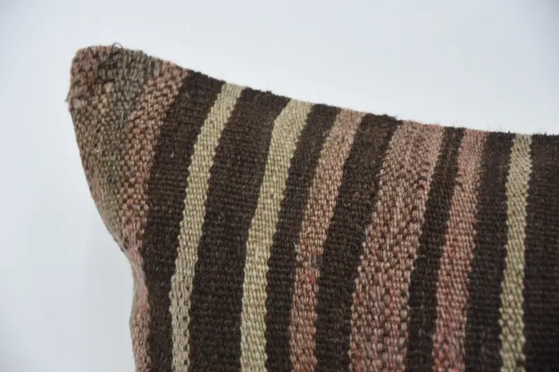 Outdoor Throw Pillow, Vintage Kilim Throw Pillow, Boho Pillow Sham Cover, 16x36 Brown Pillow Sham, Pillow Sham, Outdoor Cushion, Gift Pillow - 2