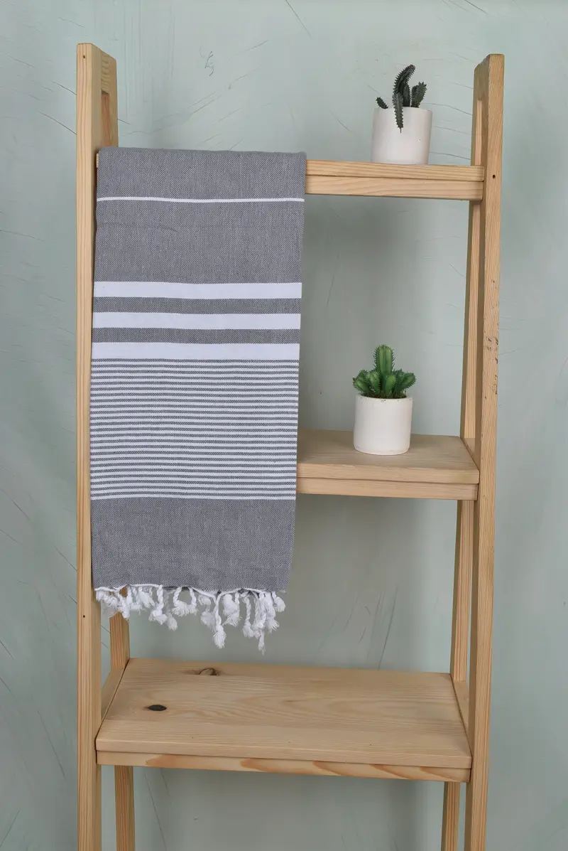 Wedding Towel, Custom Wedding Gifts, Bulk Order Towel, Wedding Gift, 70x40 Cotton Striped Towel, Bachelorette Party Favors Beach, Turkish Towel USA - 8