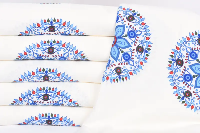 Turkish beach towel, Wedding Shower Gift, Personalized Gifts, Bridal Shower Favors, 70x40 Cotton Floral Patterned Towel, Turkish Towel Set - 3