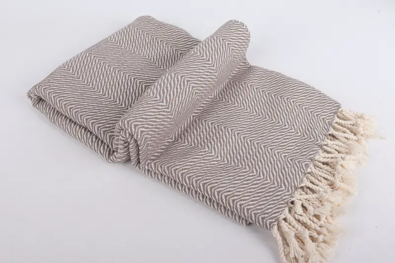 Gift For Mom, Large Turkish Towel, Wedding Anniversary Gift, Gift For Her, Beach Wedding Favor, 70x40 Cotton Chevron Towel, Best Friend Gift - 6