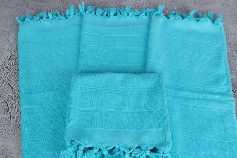 Holiday Towel, Embroidery Towels, Housewarming Gift, 40x18 Cotton Striped Terry Towel, Monogrammed Hand Towel, Custom Hand Towel, Turkish Hand Towel - 4