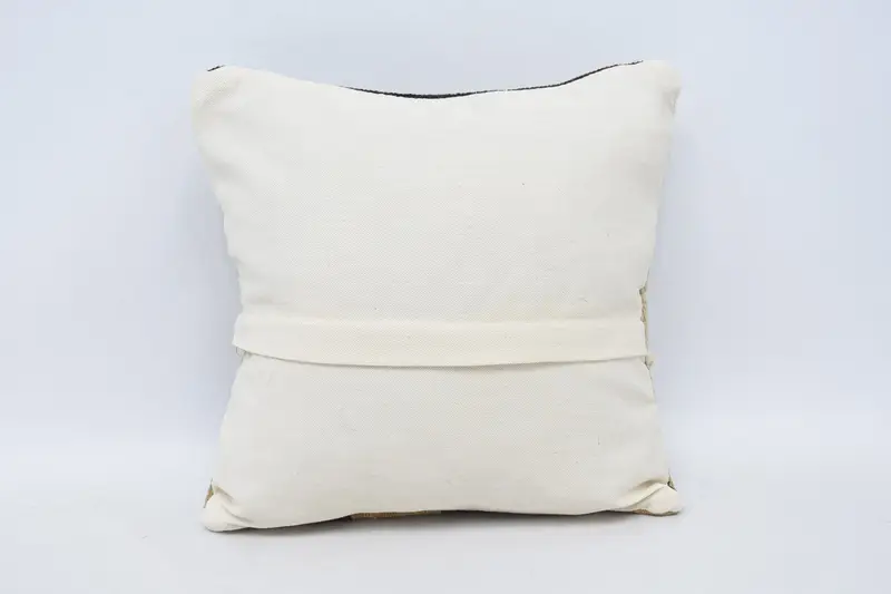 Bolster Throw Pillow Sham, Home Decor Pillow, Outdoor Bolster Pillow, 14x14 Beige Pillow Case, Cushion Cover, Pillow for Couch, Vintage Pillow - 6