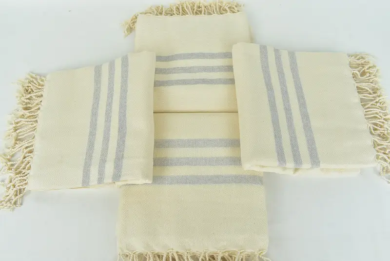 Beach Size Towel, Turkish bath towel, Gift For Her, 70x40 Cotton Striped Towel, Welcome Wedding Gift, Family Gift Basket, Bridesmaid Gift Towel - 6