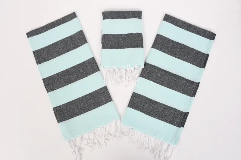 Quick-dry travel peshtemal towel, Bachelorette Party Favors Beach, 70x40 Cotton Striped Towel, Absorbent Turkish towel, Turkish towel, Cotton towel - 6