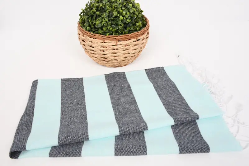 Quick-dry travel peshtemal towel, Bachelorette Party Favors Beach, 70x40 Cotton Striped Towel, Absorbent Turkish towel, Turkish towel, Cotton towel - 4