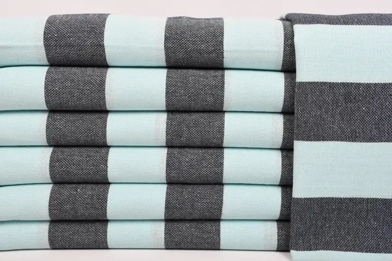 Quick-dry travel peshtemal towel, Bachelorette Party Favors Beach, 70x40 Cotton Striped Towel, Absorbent Turkish towel, Turkish towel, Cotton towel - 1