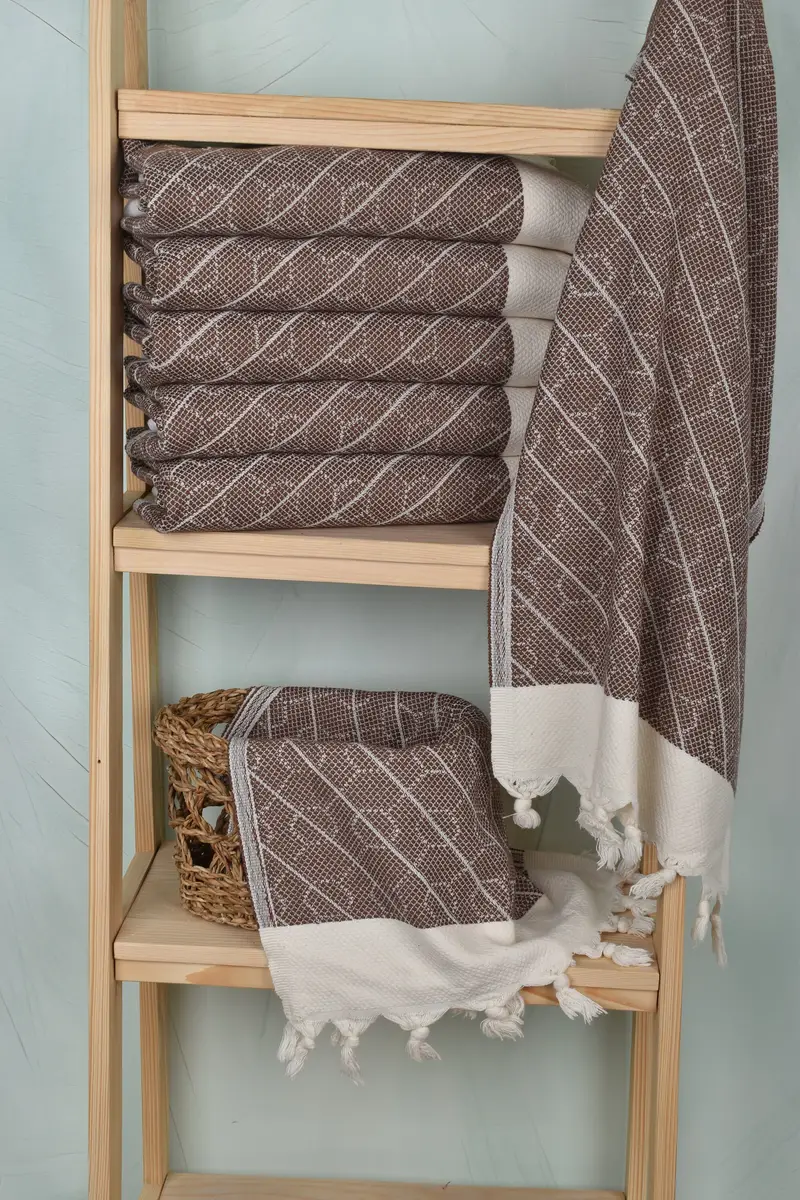 Bridesmaid Gifts, Bathroom Towels, Bachelorette Party Gifts For Bride, Monogrammed Hand Towel, Spa Towel, Gift Towel, 36x18 Cotton Geometric Towel - 3